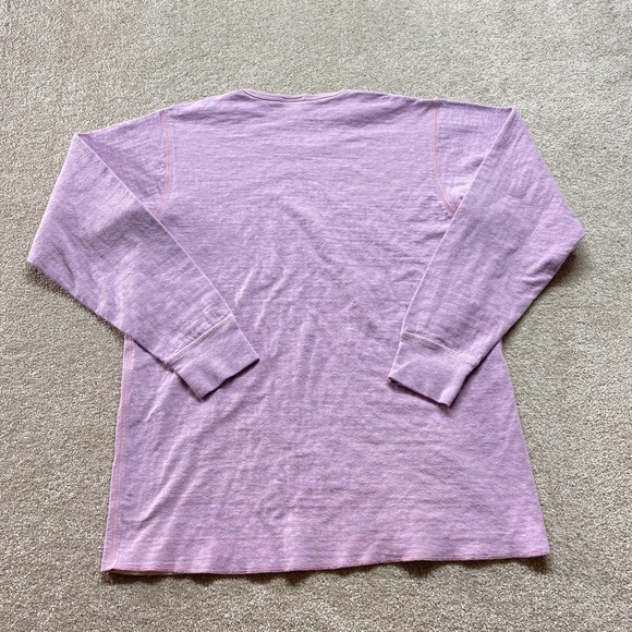 L.L.Bean Shirt Womens Large Purple Lavender Long Sleeve Crewneck Heather Knit - Picture 8 of 10